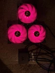 3 Thermaltake TT-1225 Rgb 120MM Pc Cooling Fans A1225L12S W/ Controller. Fixed Price $50.00.