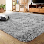 4X5 Grey Ultra Soft Faux Fur Area Rug Memory Foam Cozy Non-shedding Floor Mat. Fixed Price $23.79.