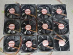 Lot Of - Evercool 80X25MM Ball Bearing EC8025M12CA Fans 3 Pin. Fixed Price $25.00.