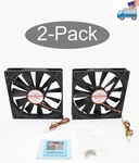 2PACK: Evercool 140MM Ball Bearing 3PIN 12V Pc Cpu/case Cooling Fan EC14025M12CA. Fixed Price $19.99.