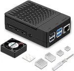 Case For Raspberry Pi 4, Abs With Cooling Fan, Heatsink, Simple. Fixed Price $19.99.