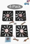 LOT4: Evercool 140MM Ball Bearing 3PIN 12V 94CFM Pc Case Cooler Fan EC14025M12CA. Fixed Price $29.99.
