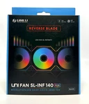 Lian Uni Fan Infinity 140 Reverse Blade Single Pack Black 14RSLIN1B *new*. Fixed Price $34.49.