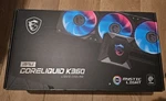 Msi Mpg Coreliquid K360 360MM Aio Cpu Cooler With Lcd. Fixed Price $129.99.