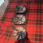 Ibuypower 120MM Hydraulic Case Fans Set Of Black 3-PIN 1200RPM 46.6CFM. Fixed Price $60.00.