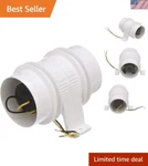High-efficiency 12V Electric Bilge Blower 5-BLADE Airflow Technology. Fixed Price $54.44.