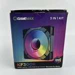 Gamemax KF300R Pack 120MM Infinity Argb White 4-PIN Pwm Reverse Cooling Fans. Fixed Price $47.31.