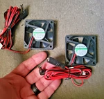 (2 Each) Sunon Cooling Fans KDE1206PHV1 - Ms.a.gn, 12VDC 1.6W 2WIRE 60X60X15MM. Fixed Price $25.00.