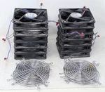 (lot Of 12) Ebmpapst/papst 4414 Fd Cooling Fan 24VDC 2.1A 5A (12-28VDC) W/ Grill. Fixed Price $69.98.