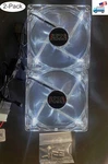 Lot 2PCS: New Azza 120MM White Led 3PIN/ Molex Gaming Pc/cpu Case Cooling Fan. Fixed Price $18.50.