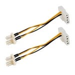 Pngknyocn 3-PIN Fan To 4-PIN Molex Pass-through Power Adapter Cable, Black. Fixed Price $13.35.