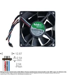 Fan Muffin Cooling 92MM 92X92X38 Nidec TA350DC M35291-35 Del 2.30A. Fixed Price $11.00.