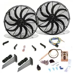 Super Cooling Kit Two 10" Blade Fans, Temp Switch, Harness, Bracket Additive. Fixed Price $297.77.