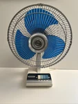 Vintage Panasonic F-1205 Way Oscillating Desk Fan 12" Blue Blade Refurbished!. Fixed Price $79.99.