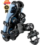 Brcovan Motorcycle Phone Mount Holder With Vibration Neutral Size, Black. Fixed Price $50.98.