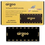 Airgoo 16-PORT Signal Controller Sata Powered Argb. Fixed Price $50.01.