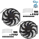 X 12" Universal Slim Fan Push Pull Electric Radiator Cooling 12V Mount Kit. Fixed Price $27.27.