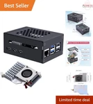 Metal Case For Raspberry Pi 5 With Active Cooler Aluminum Enclosure Micro Atx. Fixed Price $36.98.