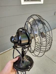 Rare Vtg General Electric Metal Desk Fan Works Oscillation 1930 49X942B. Fixed Price $250.00.
