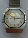 Vintage Rare Ovaras Crystal Automatic Swiss With Famous Eta Ball Bearing. Fixed Price $149.99.