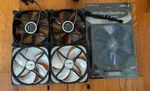 Noiseblocker Premium Bundle (5 Fans) 2X Multiframe Eloop 1X XK-1 140MM. Fixed Price $44.99.