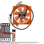 Fan Muffin Cooling 80MM 80X80X25 Top Motor Uv Oror DF1208SM 0.20A. Fixed Price $6.00.