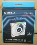 Lian Uni Fan Sl Lcd Wireless 120MM Argb White 1.6" Display 2.4 Ghz. Fixed Price $39.95.