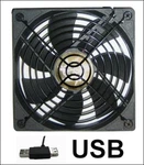Coolerguys 120X120X25MM 1200RPM Usb Fan With Grill. Fixed Price $12.95.