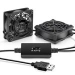 Ziwije Dual Cooling Fan 60MM With Speeds Control 5V Ball Bearing Mini Usb.... Fixed Price $20.98.