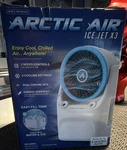 Arctic Air Ice Jet X3 Usb Table/desk Fan Quiet 3-SPEED Led White/blue. Fixed Price $18.99.