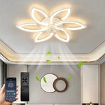 Smart 6 Flame Led Ceiling Fan Light Ultra Silent Dimmable With App Control. Fixed Price $71.98.