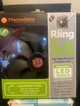 Thermaltake CL-F039-PL14GR-A Riing High Static Pressure Greenled Radiator Fan. Fixed Price $22.00.