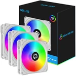 120MM Case 3 Pack Rgb Fans, N25-120 White Silent 1,200RPM Pc H.... Fixed Price $29.02.