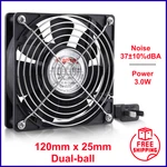 Wathai Ec 120MM 25MM Ball Diy Cooling Ventilation Exhaust Fan 110V 115V 120V. Fixed Price $23.19.