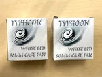 2X Typhoon White Led 80MM Computer Case Fan - This For. Fixed Price $12.60.