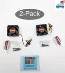 2-PACK: New Evercool 40MM X 20MM 3/4PIN 12V Dc Ball Bearing Fan EC4020M12CA. Fixed Price $12.99.