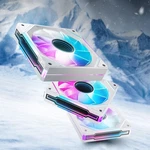 Asiahorse AMICI-5GT Argb White Pc Fans, Infinity Mirror Hdb Bearing 3-PACK. Fixed Price $14.99.