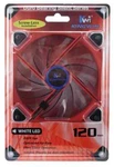 Kingwin DB-122 Duro Bearing 120MM Red Blade / White Led Pc Computer Case Fan. Fixed Price $9.00.
