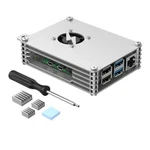 Aaawave Raspberry Pi Aluminum Case W/ Laminated Frame And Heat Sink Combo Kit. Fixed Price $27.99.