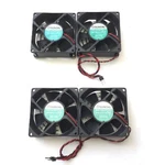 Lot Of 4 Sunon KD1208PTB1 Brushless Ball Bearing Fans, 39.5CFM 80X80X25MM, 12VDC. Fixed Price $39.00.