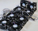 Dual Ebmpapst 8414 Nh 24VDC 2.4W Axial 80MM Electrical Enclosure Ventilation Fan. Fixed Price $17.50.