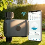 Smart Water Timer For Garden Hose Wifi Enabled Voice Control Automatic Sprinkler. Fixed Price $27.95.