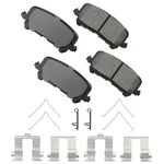 Akebono ACT1281 Proact Ultra Premium Ceramic Disc Brake Pad Kit. Fixed Price $73.99.