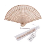 50 Sets Wooden Handheld Folding Fans With Organza Bags Than.... Fixed Price $56.11.