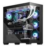 Darkflash Atx Mid-tower Pc Case, Pre-install 4 Pwm Argb Fans Computer F.... Fixed Price $124.92.