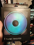 Set Of Black Fractal Design Prisma AL-18 Argb 1200RPM 180MM Computer Fan. Fixed Price $80.00.