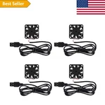 Compact Pack Usb Brushless Cooling Fans - 5V, 4200 Rpm For Tech Devices. Fixed Price $13.49.