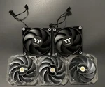 Thermaltake TT-1225 A1225L12S Silent Cooling Pc Argb Fans & 3 EX12 Pro Blades. Fixed Price $19.99.