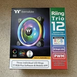 Thermaltake Riing Trio Rgb Pwm 120MM Case Fans 3-PACK W/ Controller. Fixed Price $39.00.