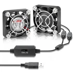 2-PACK Wathai Mini Usb Fans 40X10MM With Speed Control 5V Cooling For Computer. Fixed Price $16.45.